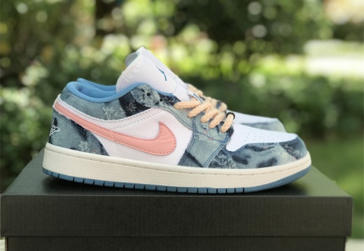 Air Jordan 1 Low Washed Denim DM8947-100 36-47.5 M54